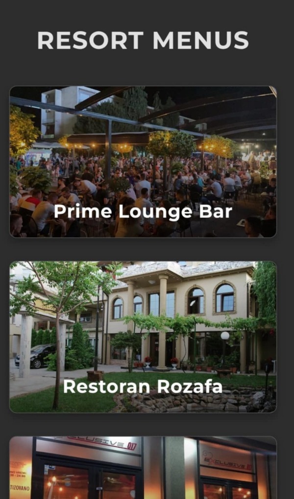 Menu Resortesh